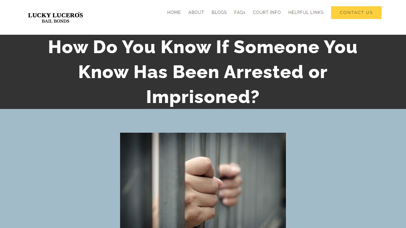 How Do You Know If Someone You Know Has Been Arrested or Imprisoned ...